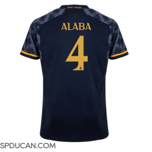 Muški Nogometni Dres Real Madrid David Alaba #4 Gostujuci 2023-24 Kratak Rukav